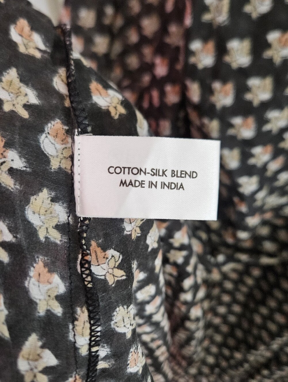 Nani Pani printed cotton Silk wrap dress Made In India Size S M - Picture 5 of 6